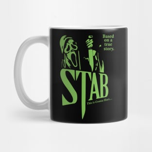 Horror movie logo -  based on a true story Mug